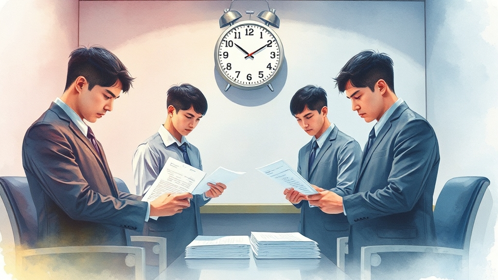 연기 신청 절차 (watercolor 스타일)