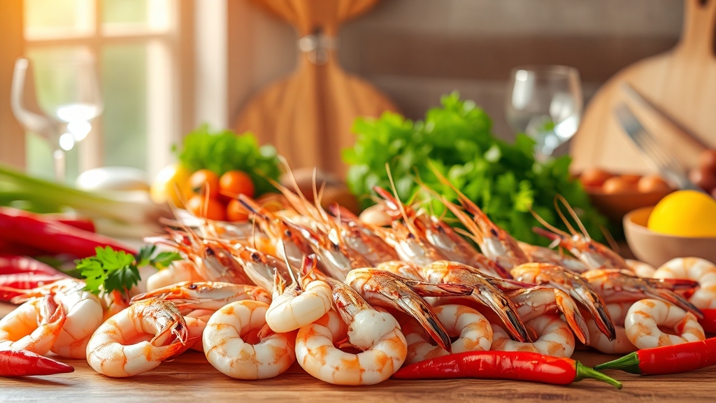 칵테일 새우 구매 가이드 (realistic 스타일)