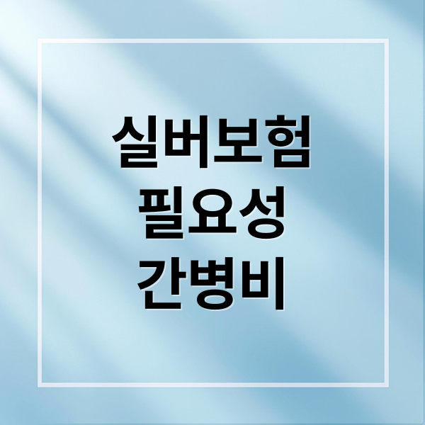 실버보험
필요성
간병비 (실버보험 추천)