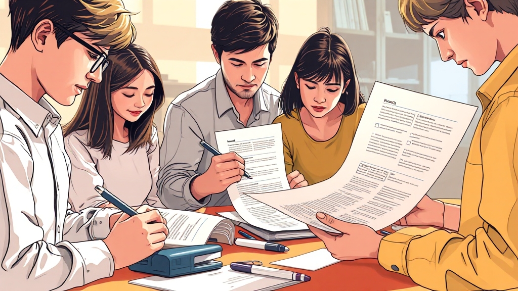 제출 서류, 꼼꼼하게! (illustration 스타일)