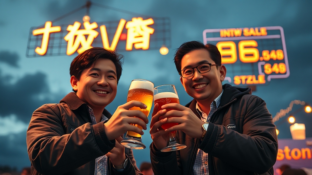 제주맥주 주가 급등 배경 (realistic 스타일)