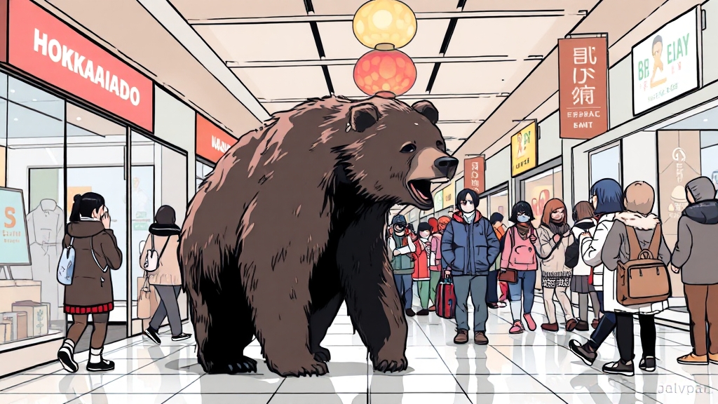 곰 출몰 현황 및 추세 (illustration 스타일)