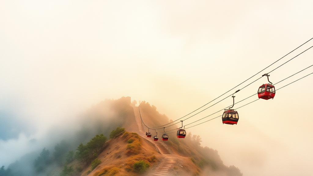 발왕산 부대시설 완벽 가이드 (watercolor 스타일)