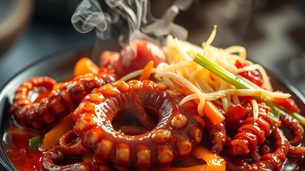 집에서 쭈꾸미볶음 맛있게 만들기 (realistic 스타일)