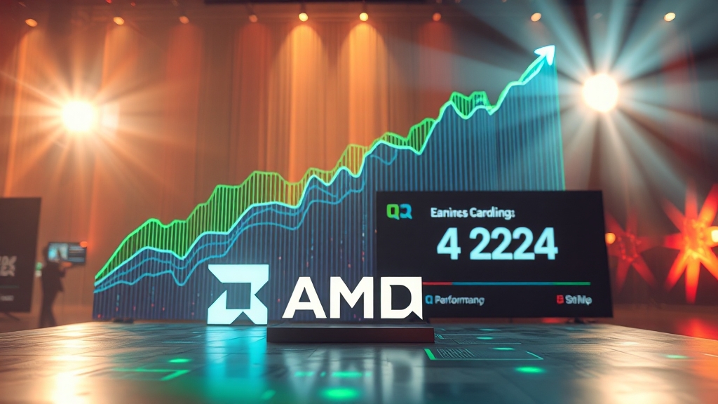 최근 AMD 실적, 기대 이상! (realistic 스타일)