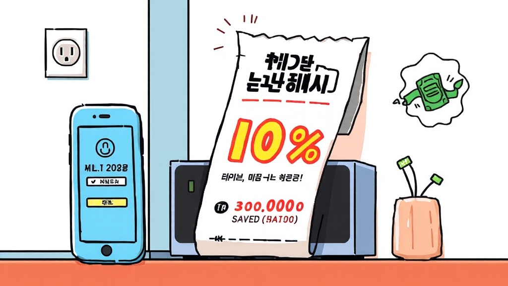 환급 금액 및 신청 방법 (cartoon 스타일)