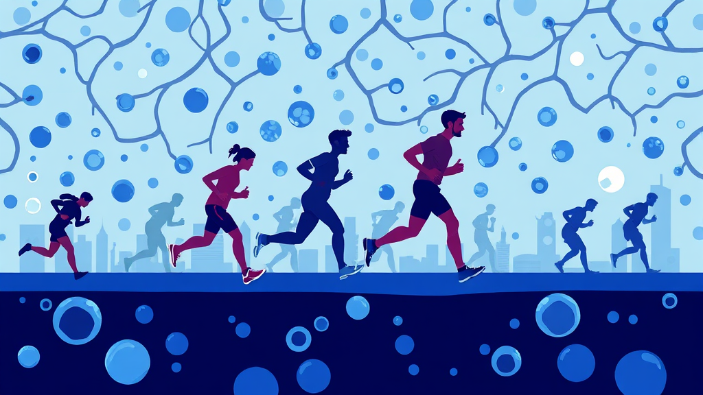 LDL 콜레스테롤 관리, 꾸준함이 답 (illustration 스타일)