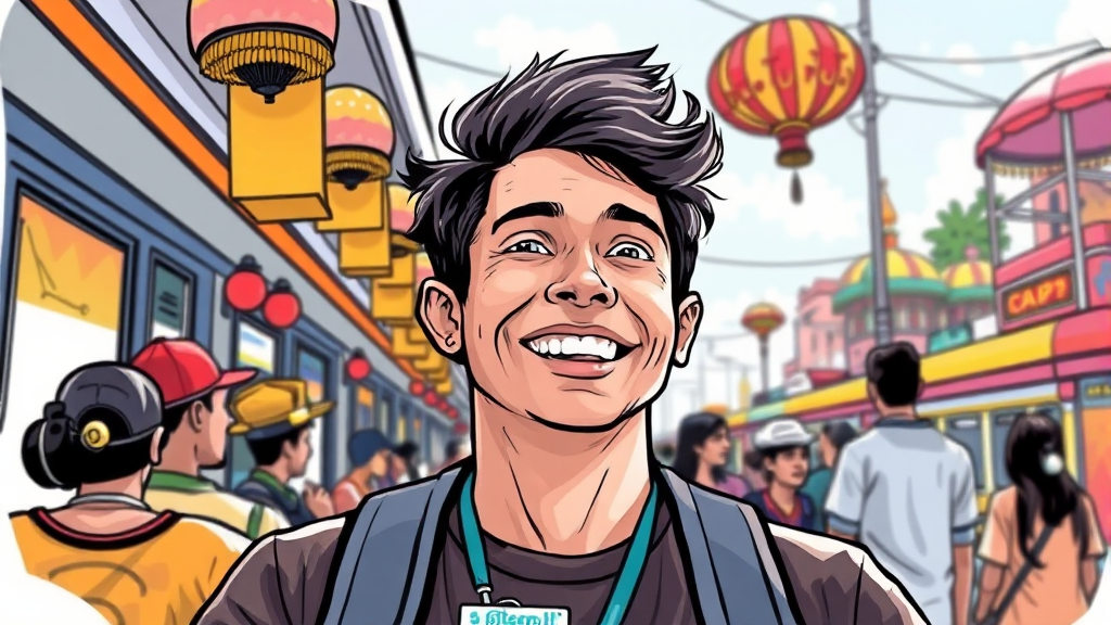 청년 복지 및 문화 지원 (illustration 스타일)