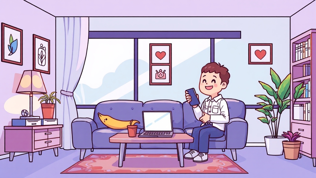 온라인 & 출장 서비스 (cartoon 스타일)