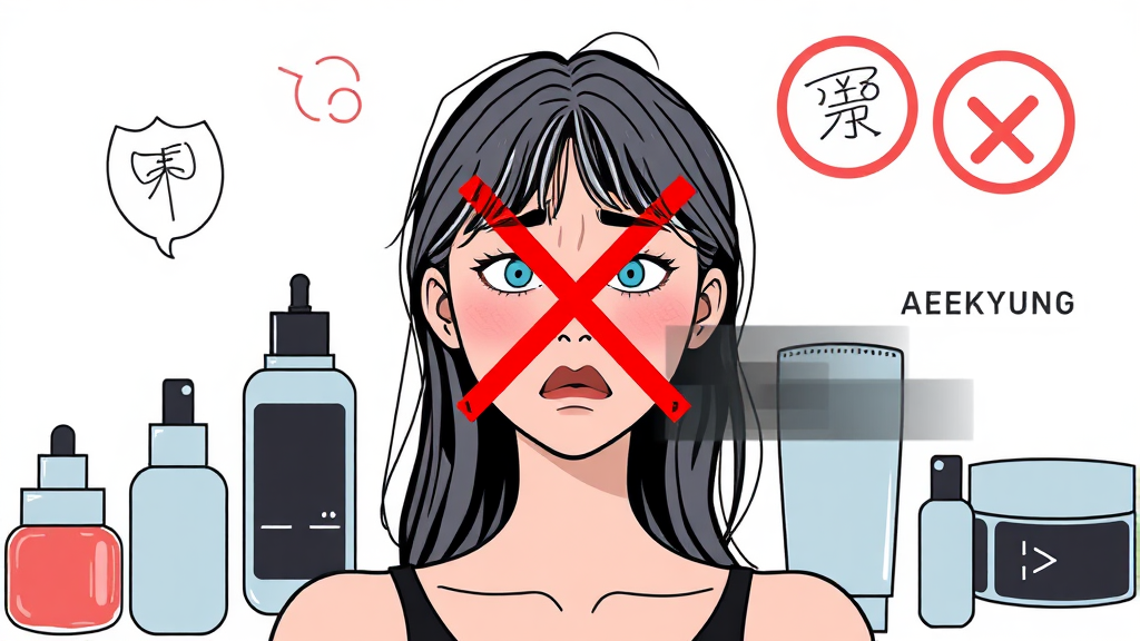 애경, 품질 관리에 문제? (illustration 스타일)