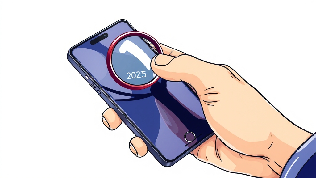 중고폰 구매 가이드: 싸게 사는 법 & 주의사항 (illustration 스타일)