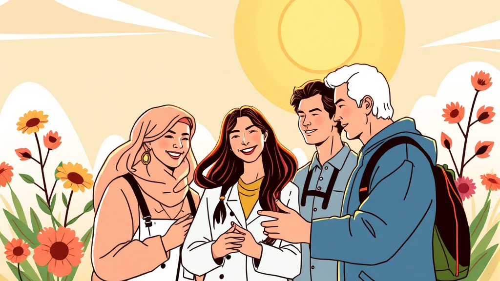 프로보노 활동의 사회적 영향 (illustration 스타일)