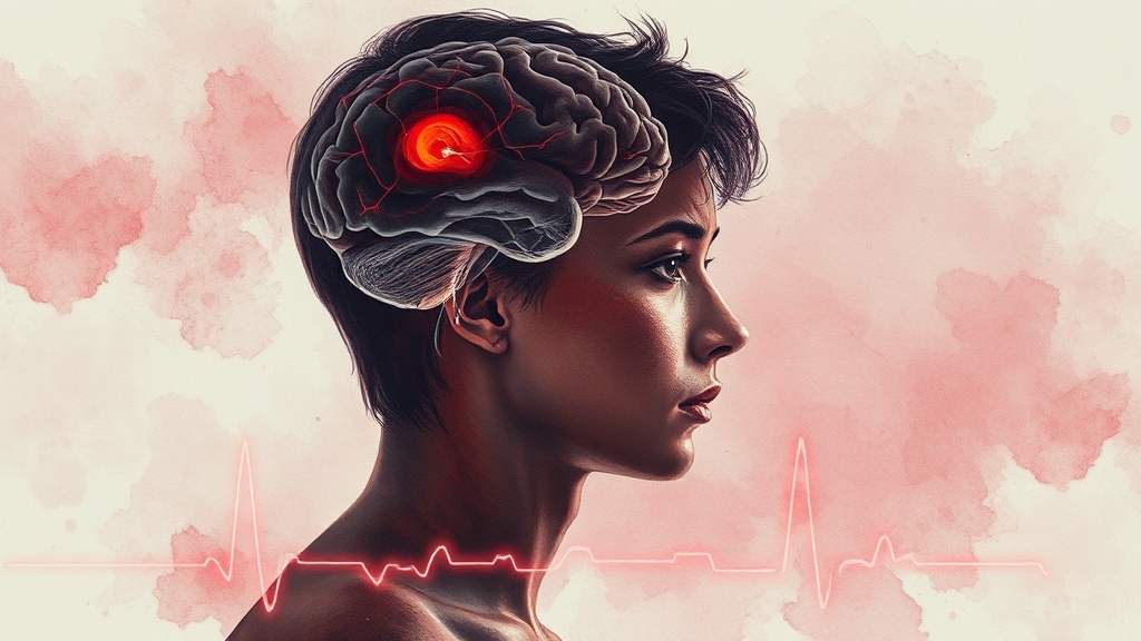 뇌와 심장 문제도 원인? (watercolor 스타일)