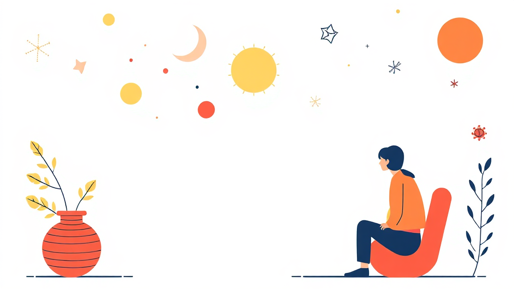 건강지능 향상을 위한 생활 습관 개선 가이드 (illustration 스타일)