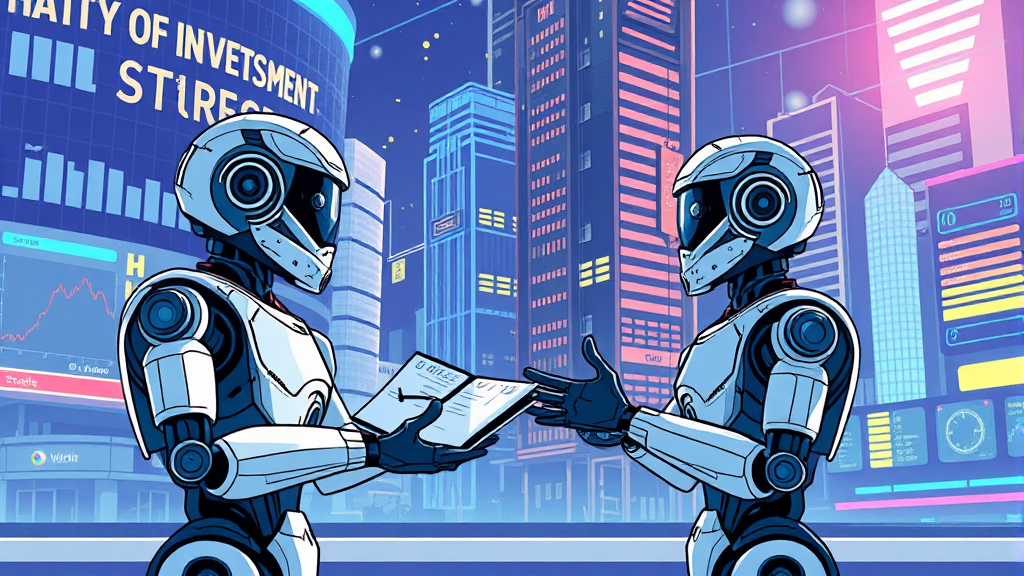 AI 투자 전략 및 성장률 분석 (illustration 스타일)