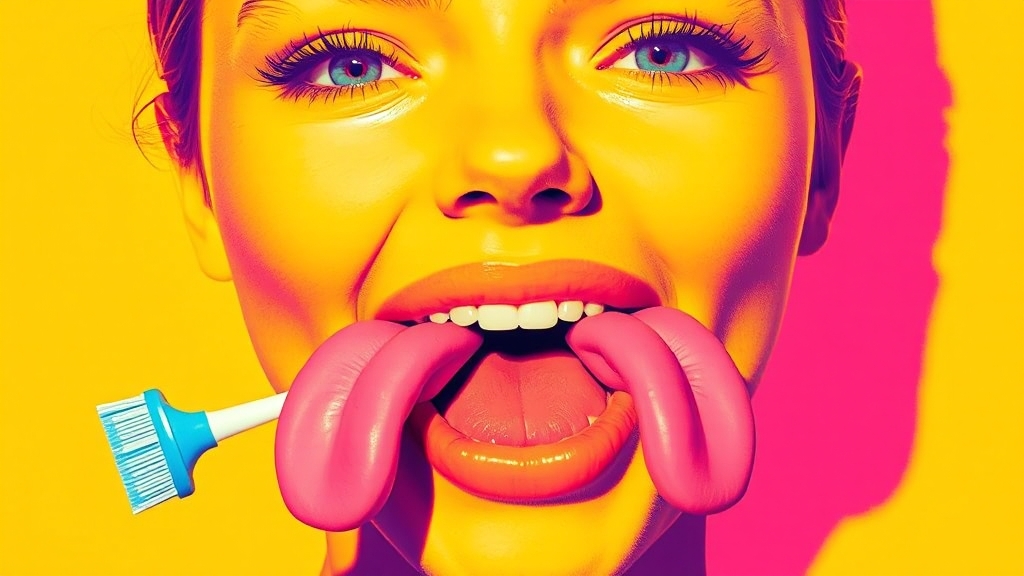 입냄새 원인 & 자가 진단 (popart 스타일)