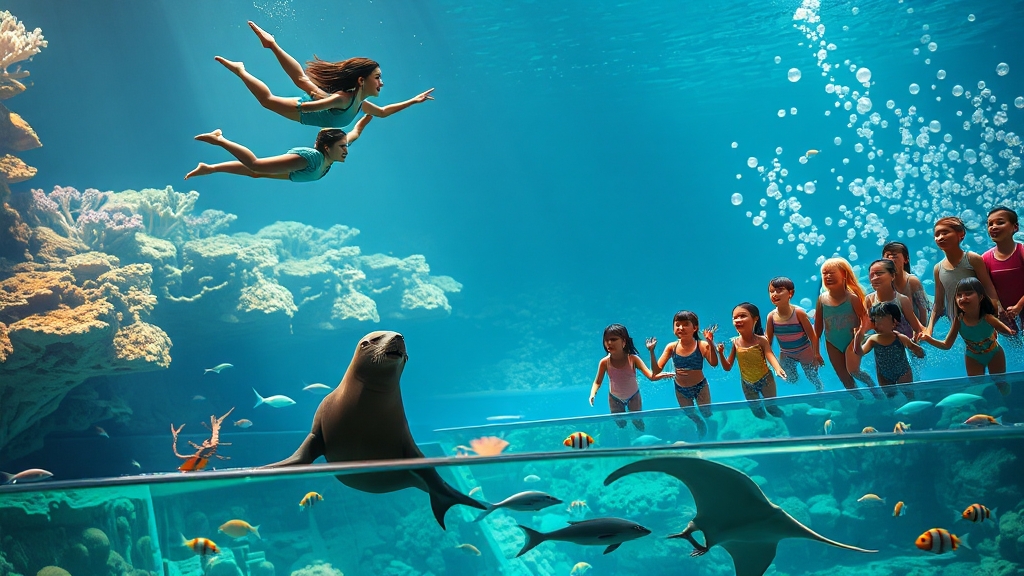 오션아레나 공연 놓치지 마세요! (realistic 스타일)