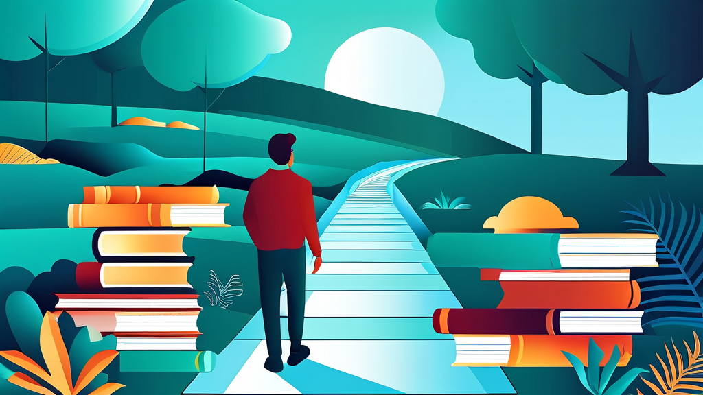 끊임없는 배움: 성공을 위한 필수 조건 (illustration 스타일)
