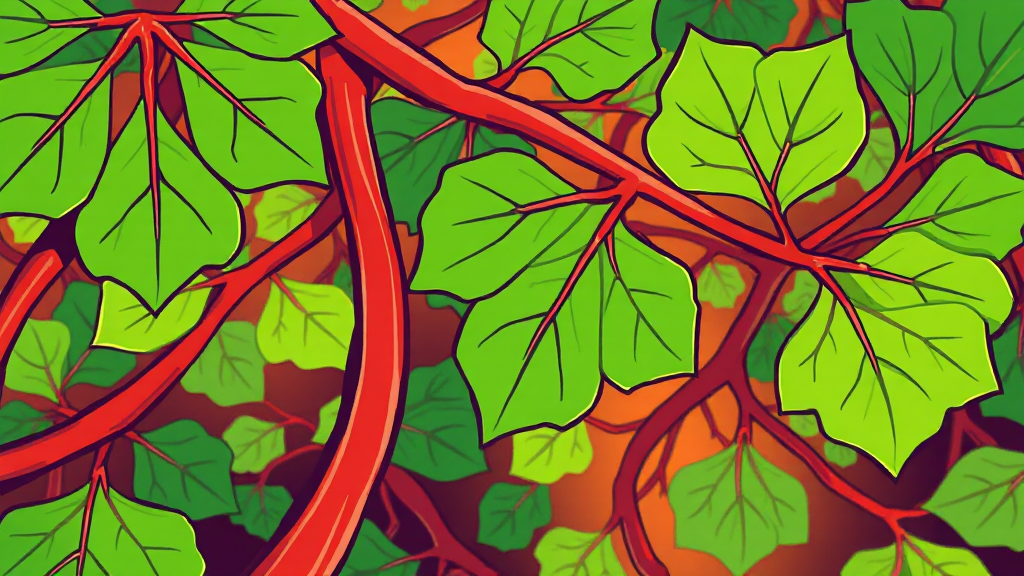 타나민정, 성분과 작용 원리 (cartoon 스타일)