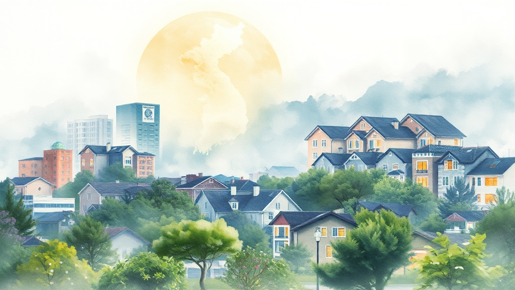 부동산 및 금융정책 핵심 내용 (watercolor 스타일)