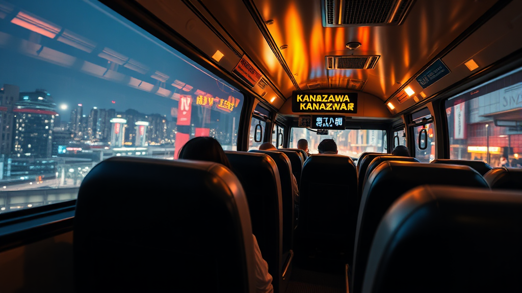 VIP LINER 야간 버스 여행 (realistic 스타일)