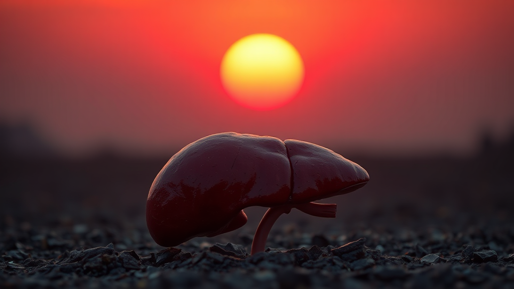 간수치 상승, 왜 높아질까? (realistic 스타일)