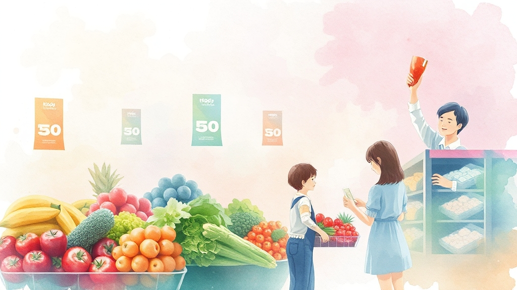 알뜰 쇼핑의 종착역 (watercolor 스타일)