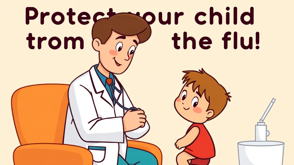 독감 치료 및 관리법 (cartoon 스타일)