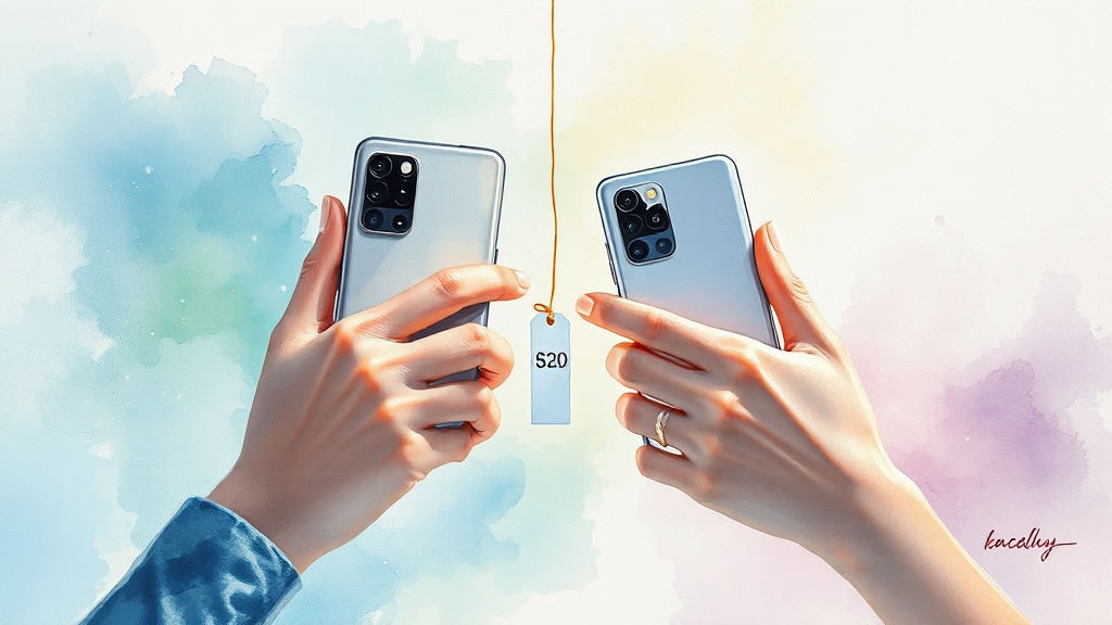 갤럭시 S23 모델별 비교 (watercolor 스타일)