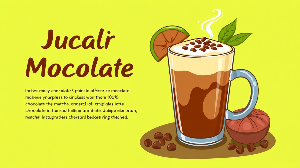 두바이 초콜릿 라떼, 가격 및 영양 정보 확인하기 (cartoon 스타일)