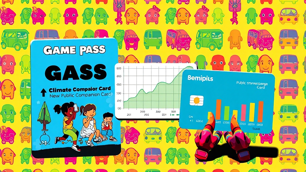 경기패스 vs 기후동행카드 (popart 스타일)