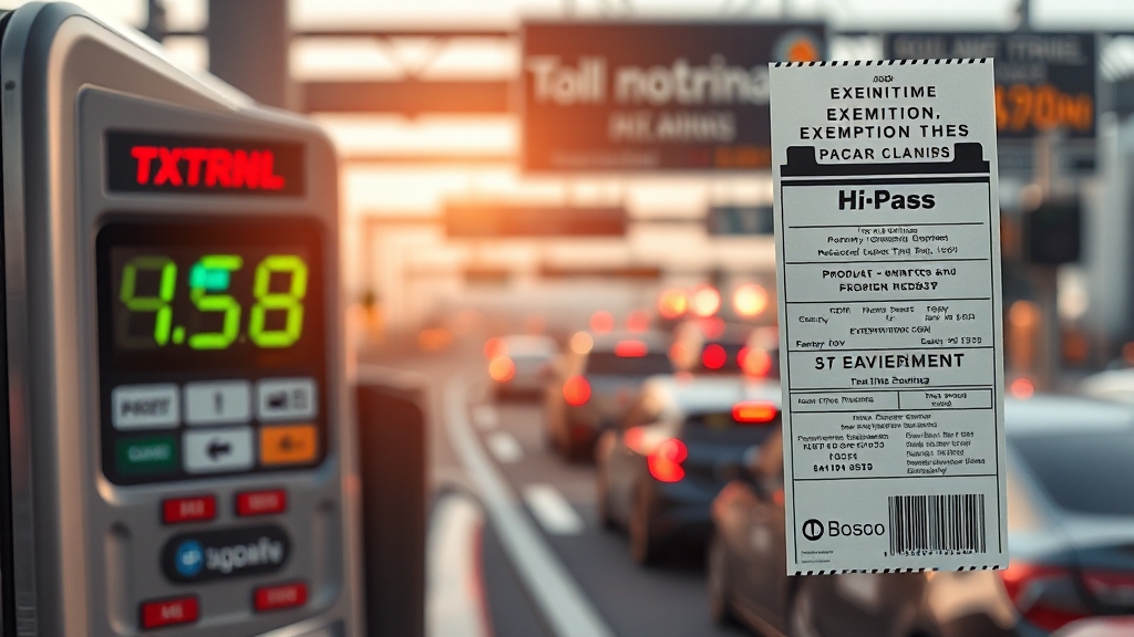 통행료 면제, 이것만 주의하세요! (realistic 스타일)