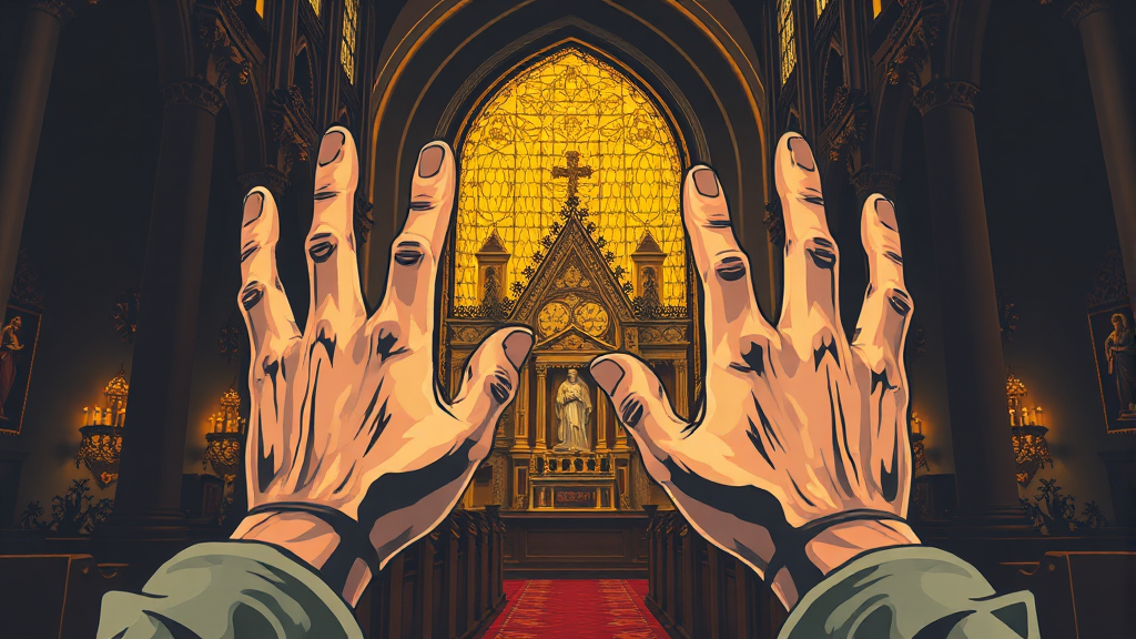 비판적 시각: 주요 논쟁점 (illustration 스타일)