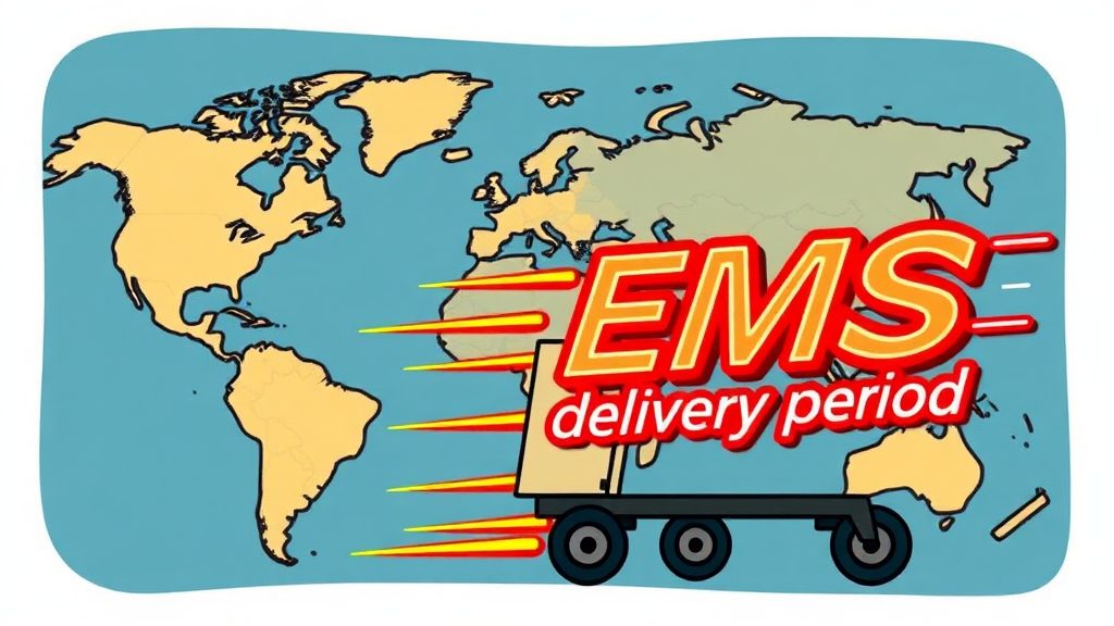 EMS 요금 & 배송 기간, 얼마나 들까요? (cartoon 스타일)