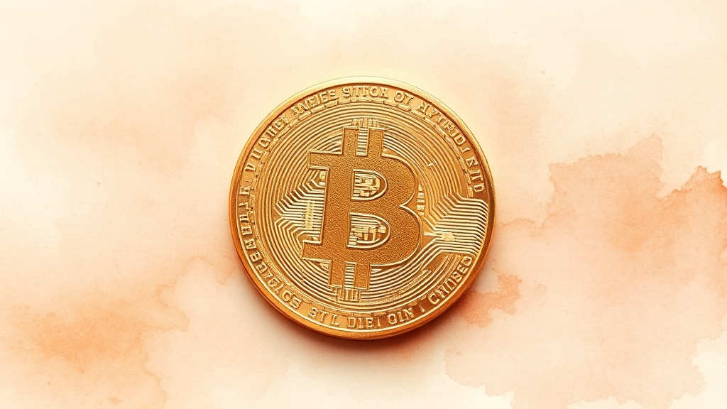비트코인, 디지털 금? (watercolor 스타일)