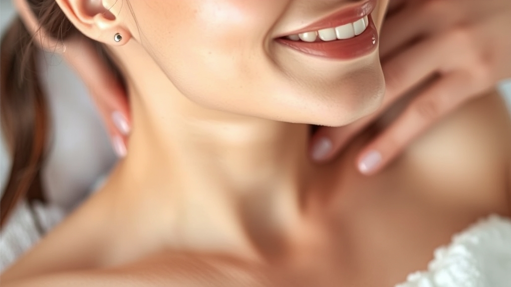 데콜테 마사지의 효과 (watercolor 스타일)