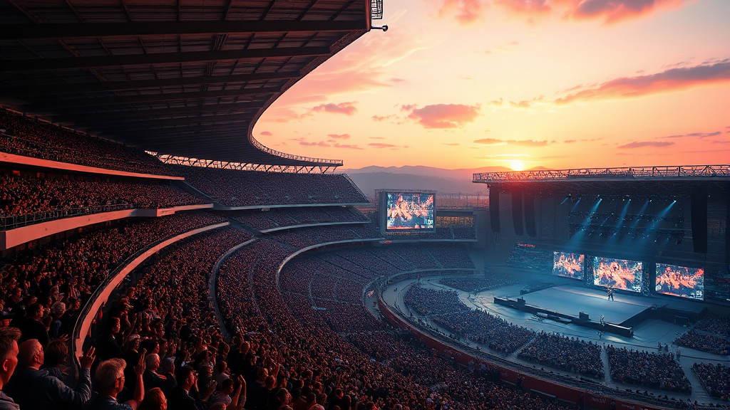 콘서트 일정 및 장소 상세 안내 (realistic 스타일)