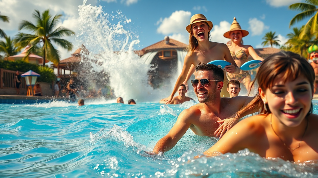 캐리비안 베이 대표 어트랙션 메가스톰