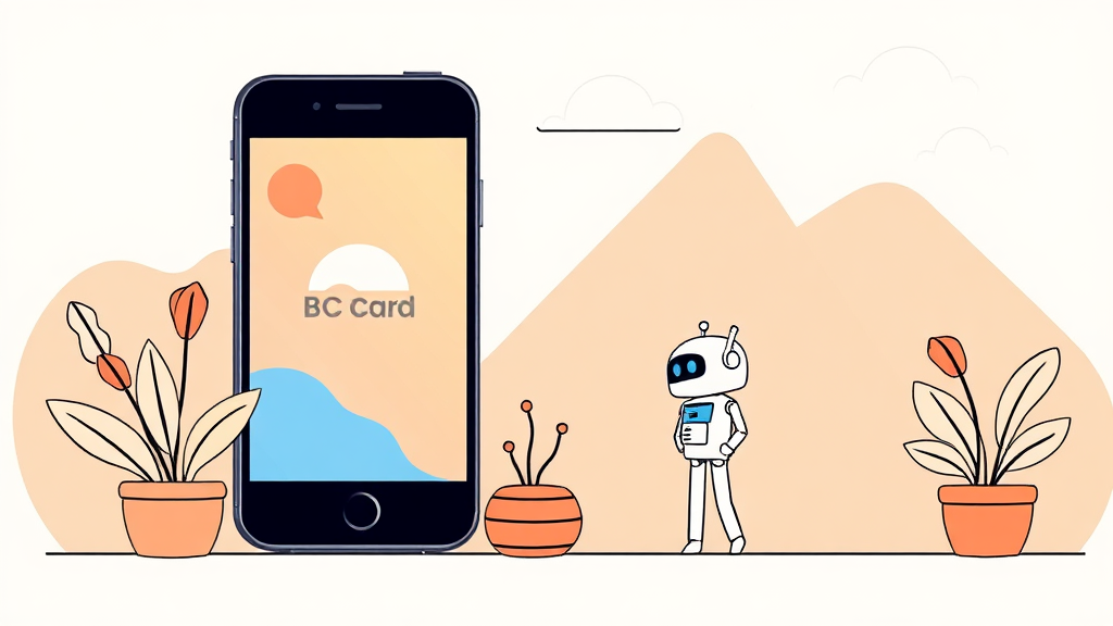 온라인 앱 및 기타 문의 방법 알아보기 (illustration 스타일)