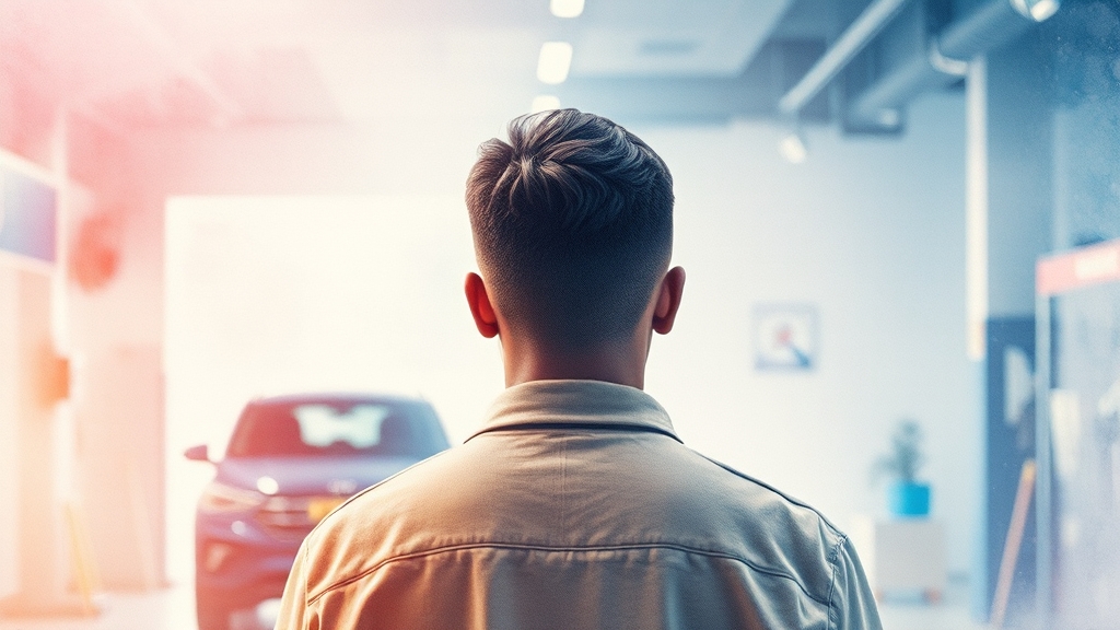 블루핸즈 vs 일반 카센터, 뭐가 다를까? (watercolor 스타일)