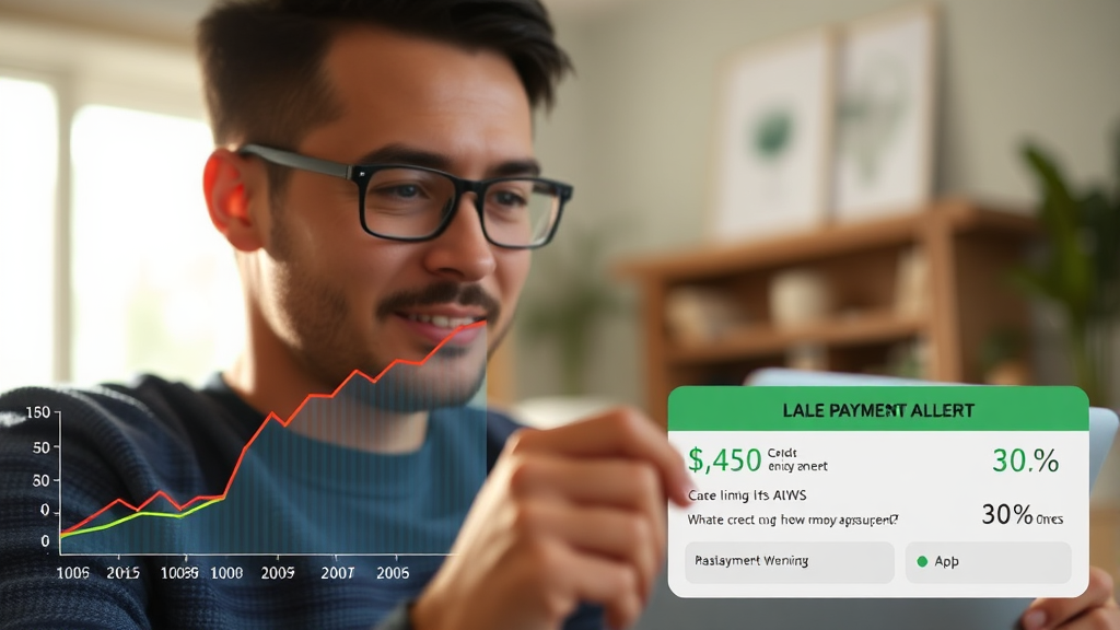 연체 방지 및 채무 관리의 중요성 (realistic 스타일)