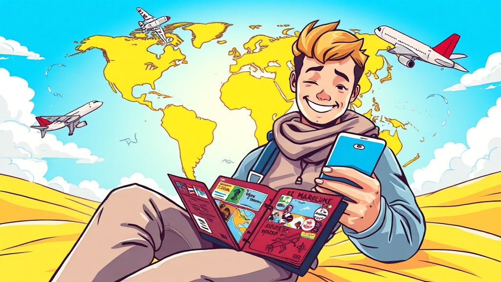 로밍 가입 & 설정 방법 (통신사별) (cartoon 스타일)