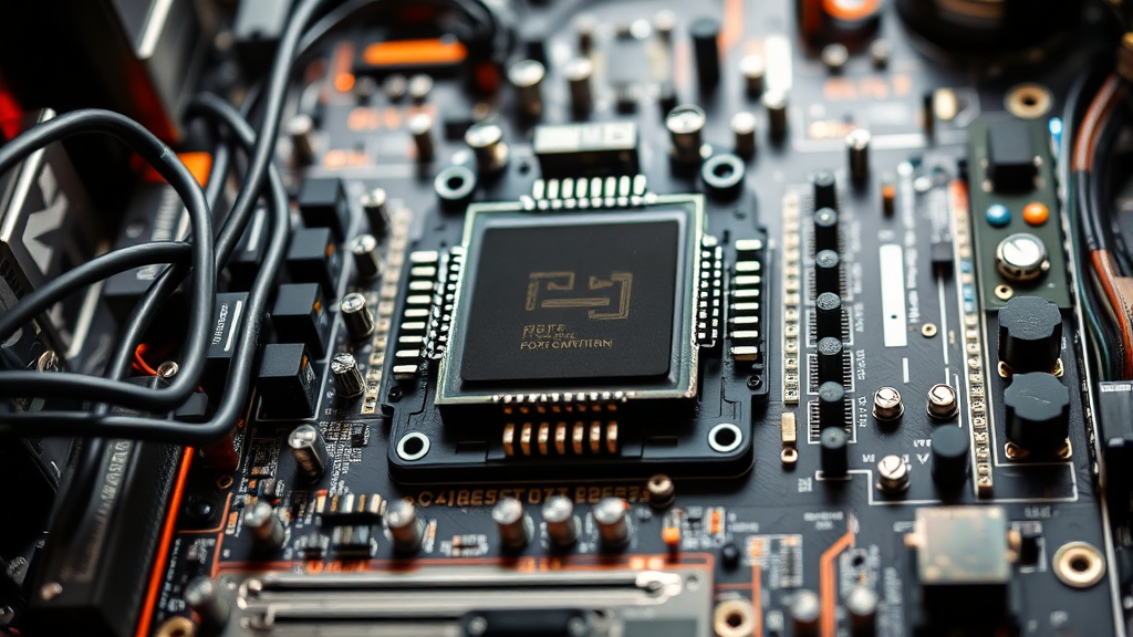 메인보드 선택: 호환성과 확장성 (realistic 스타일)