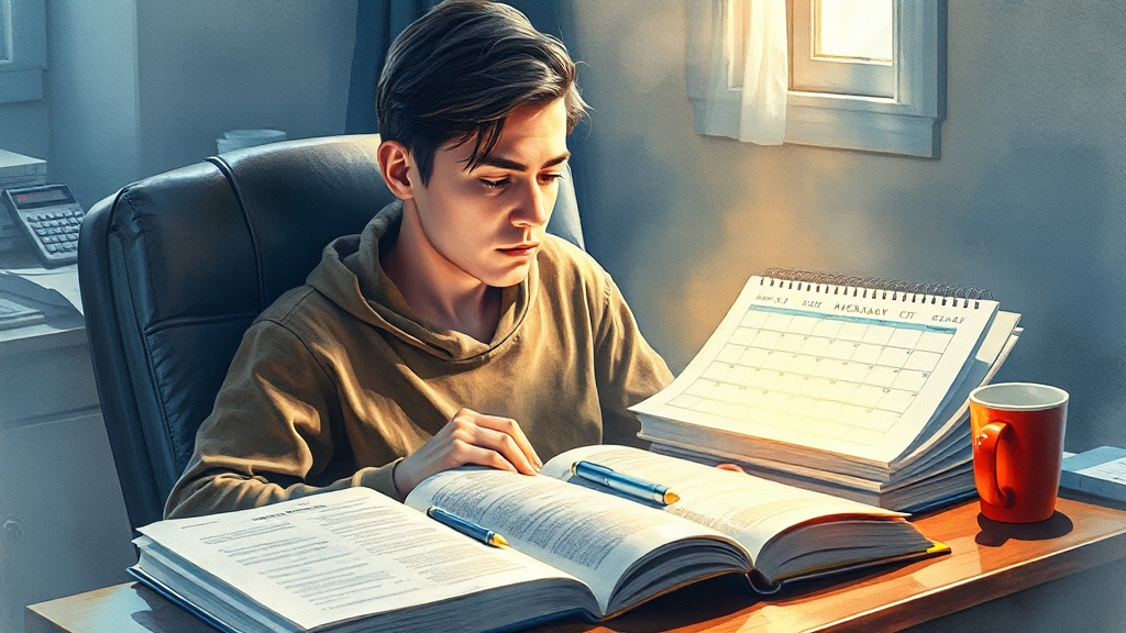 AICPA 시험 준비 전략 (watercolor 스타일)