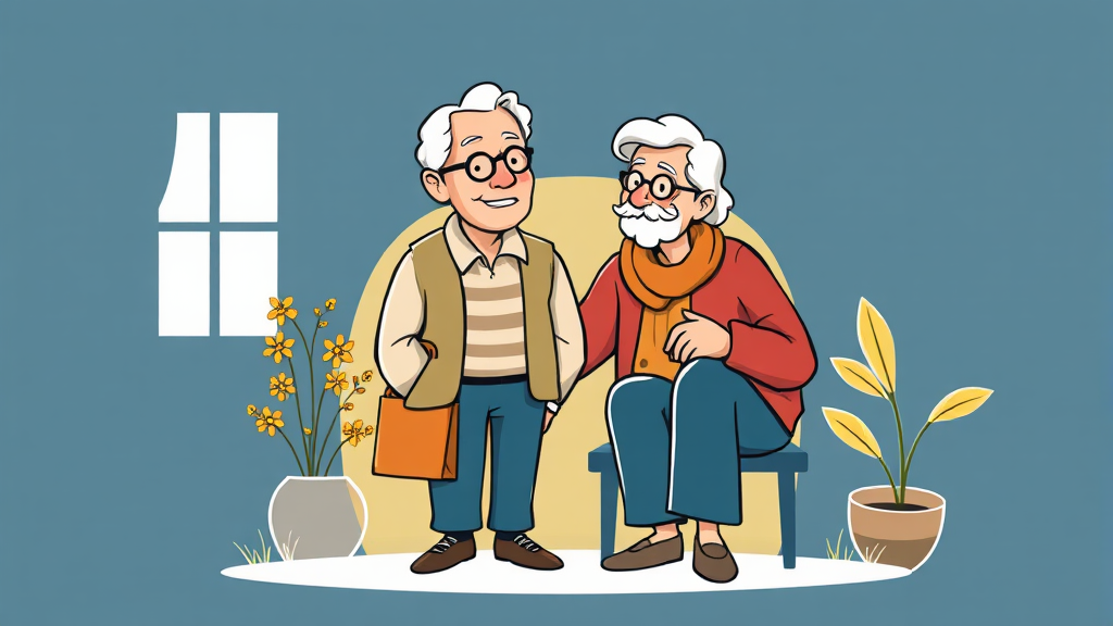 주택연금, 소상공인 대출 상환의 새로운 대안 (illustration 스타일)