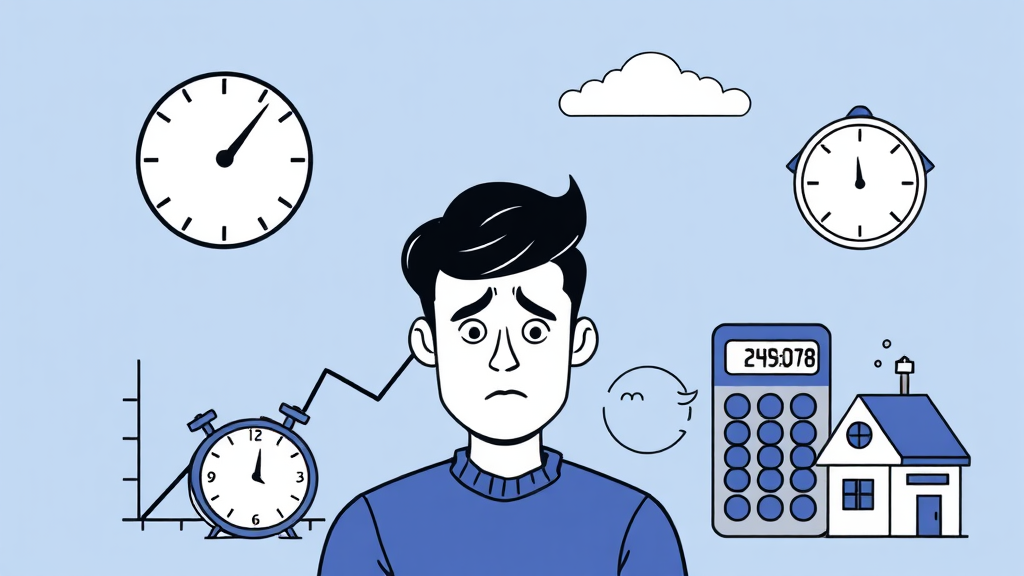 주택담보대출 활용 시 유의사항 (illustration 스타일)