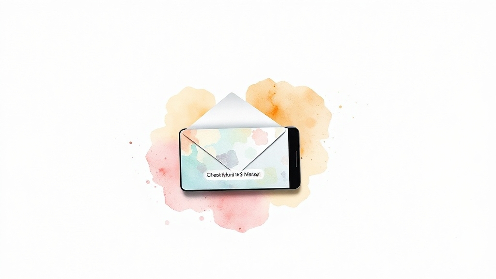 내 환급금, 3분 만에 조회하는 법 (watercolor 스타일)
