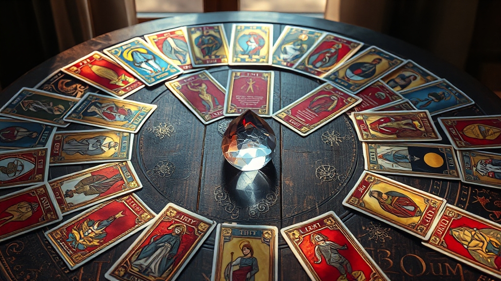 무료 타로점, 뭘까? (realistic 스타일)