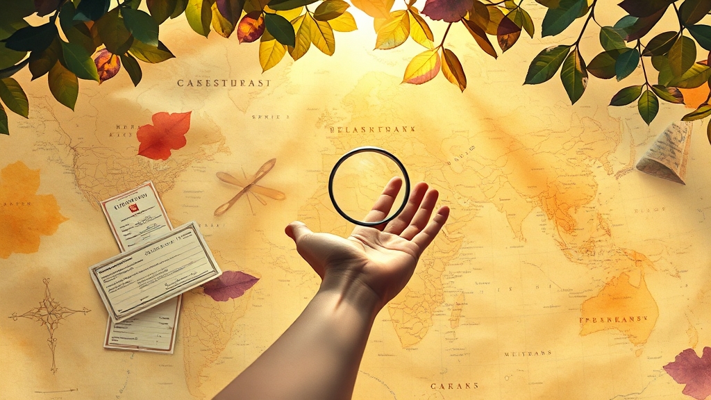 조상 땅 찾기, 어떻게 신청할까요? (watercolor 스타일)