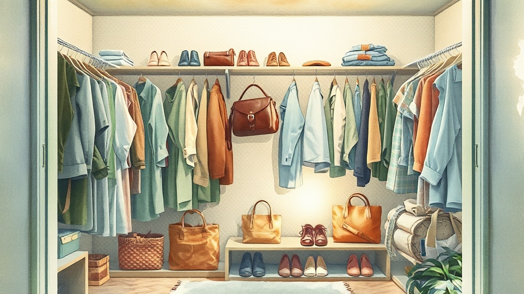 헌옷 수거 가능 품목 (watercolor 스타일)